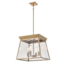 Artcraft AC11852BB - Lucian 4 Light Chandelier 18" Diameter Brushed Brass