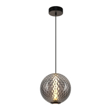 Artcraft AC6940SM - Celeste Integrated LED Pendant 12", Smoke with Diamond Glassware