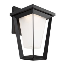 Artcraft AC9182BK - Waterbury 15W LED Outdoor Wall Light Black