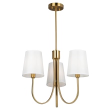 Artcraft SC13333BG - Rhythm 3 Light Chandelier Brushed Gold