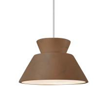 Justice Design Group CER-6420-TERA-NCKL-RIGID - Trapezoid 1-Light Pendant