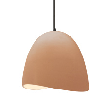 Justice Design Group CER-6613-ADOB-MBLK-BKCD - Medium Brisa 1-Light Pendant