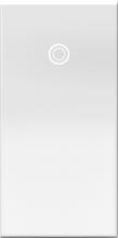 Legrand ASPD1531W277 - adorne 227V Paddle Switch, Half-Size, White, with Microban
