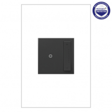 Legrand ADTP4FBL3PG4 - adorne 0-10V sofTap Dimmer, Graphite, with Microban
