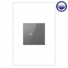 Legrand ADTH4FBL3PM4 - adorne 0-10V Touch Dimmer, Magnesium, with Microban