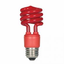 Satco S5512 - 13T2/E26/RED/120V/1BL