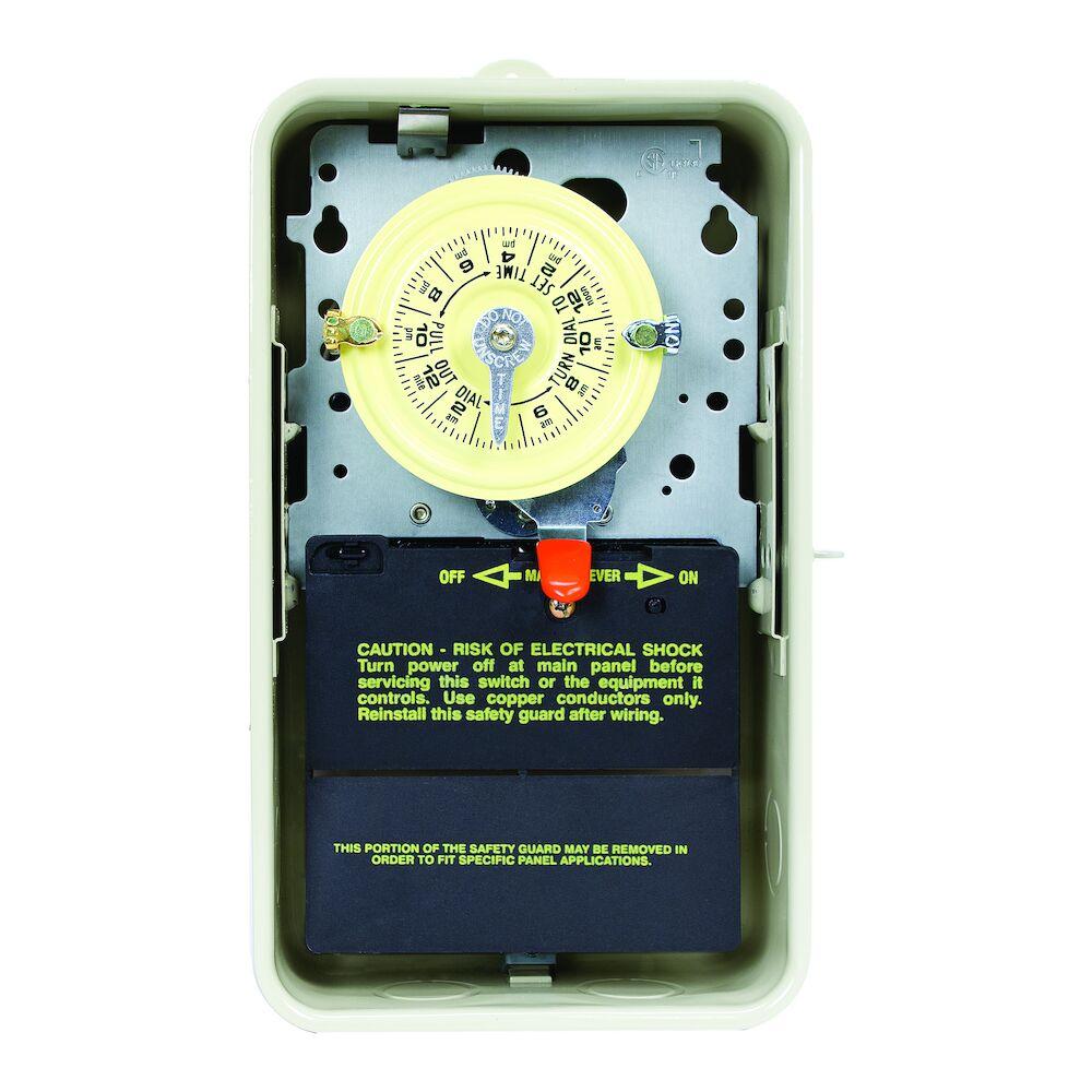 24-Hour 208-277V Mechanical Time Switch, DPST, T