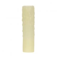 Satco Products Inc. 80/1973 - Bee's Drip (Bee's Wax) Candelabra Base; Ivory Finish; 7/8" Inside Diameter; 1-5/32"