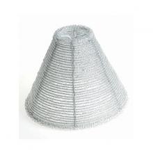 Satco Products Inc. 90/1253 - Clip On Shade; Beaded; White; Cone Shape