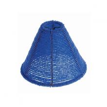 Satco Products Inc. 90/1254 - Clip On Shade; Beaded; Blue; Cone Shape