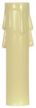 Satco Products Inc. 90/1261 - Plastic Drip Candle Cover; Ivory Plastic Drip; 13/16" Inside Diameter; 7/8" Outside