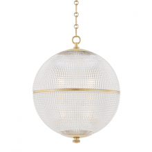 Hudson Valley MDS801-AGB - Sphere No. 3 Pendant
