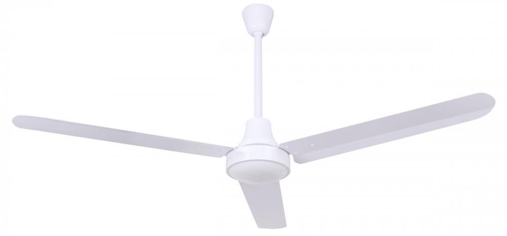 Industrial DC Fan, CP56D11PN, 56&#34; Fan, WH Color, Cord and Plug, Downrod Mount, HIGH PERFORMANCE