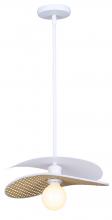 Canarm IPL2181B01WHP - Elodie 1 Light Rod Pendant