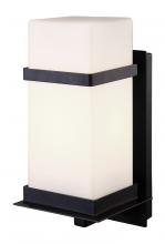Canarm IOL220BK - Havana, IOL220BK -EOL-, 1 Bulb Outdoor Uplight, Flat Opal Glass, 100W Type A