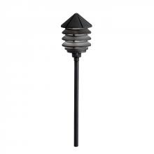 Kichler 15005BKT - Three Tier 12V Path Light Textured Black