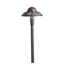 Kichler 15857AZT27R - Pierced Dome 2700K LED Path Light Textured Architectural Bronze
