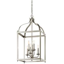 Kichler 42568NI - Larkin 36.25" 6 Light Pendant in Brushed Nickel