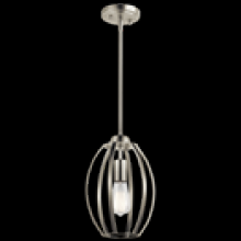 Kichler 44054NI - Tao 1 Light Pendant Brushed Nickel