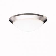 Kichler 8881NI - Ceiling Space 14" 1 Light Flush Mount with Satin Etched Cased Opal in Brushed Nickel