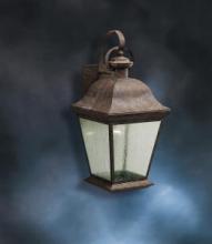 Kichler 9709BK - Mount Vernon 19.5" 1 Light Outdoor Wall Light with Clear Seeded Glass in Black