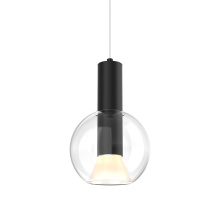 Dals IRPD-CC-BK - 9in Blown glass pendant, zero gravity canopy, 5CCT