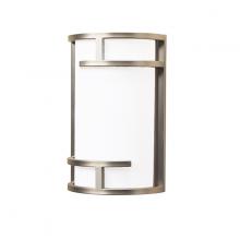 Russell Lighting L726-002/9 - Boston - LED Wall Sconce in Brushed Chrome and White Acrylic Lens