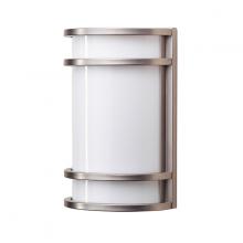 Russell Lighting L728-002/9 - Capital - LED Wall Sconce in Brushed Chrome and White Acrylic