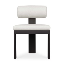Uttermost 53029 - Uttermost Bolster Back White Outdoor Dining Chair